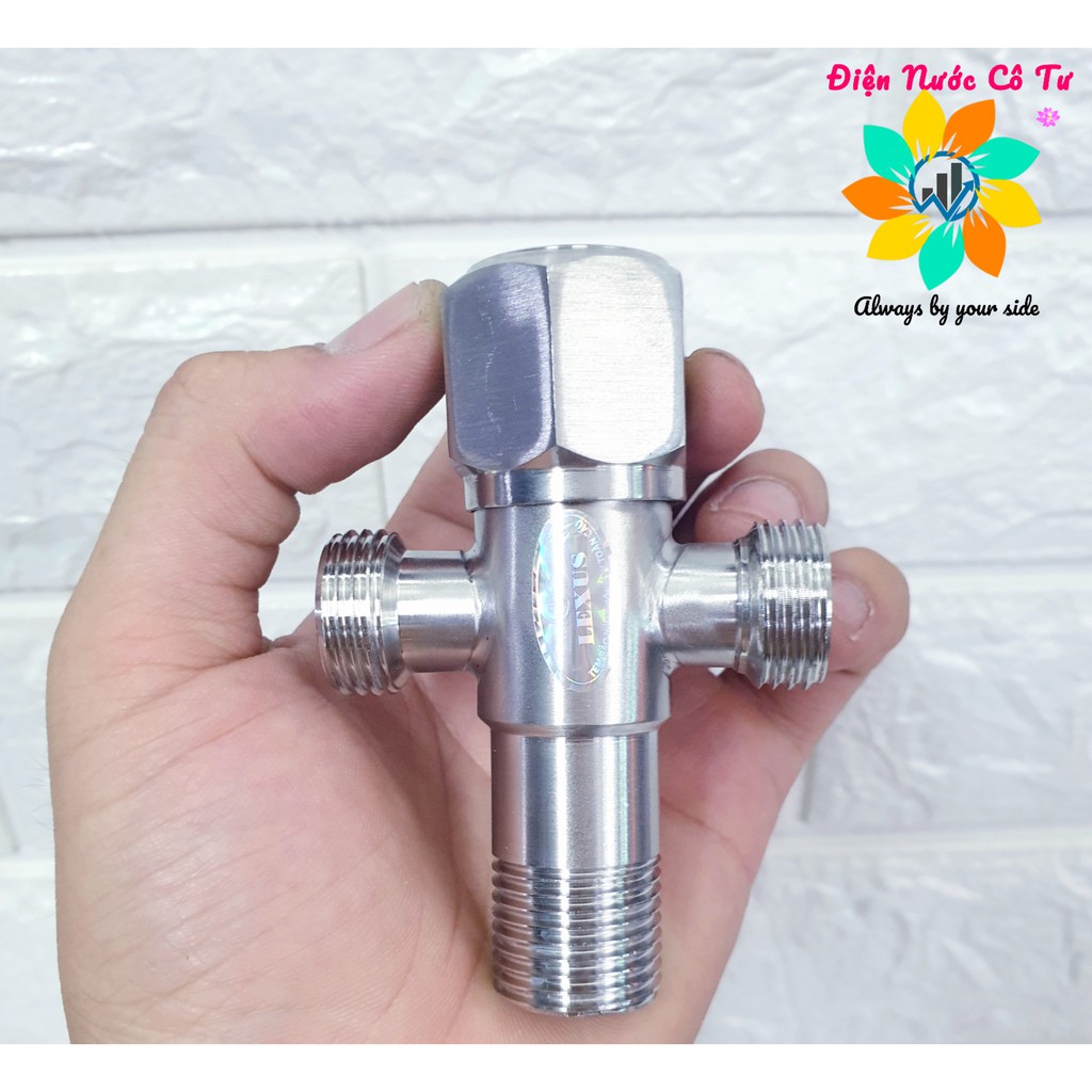 Tê cầu khóa cao cấp Inox mờ 304