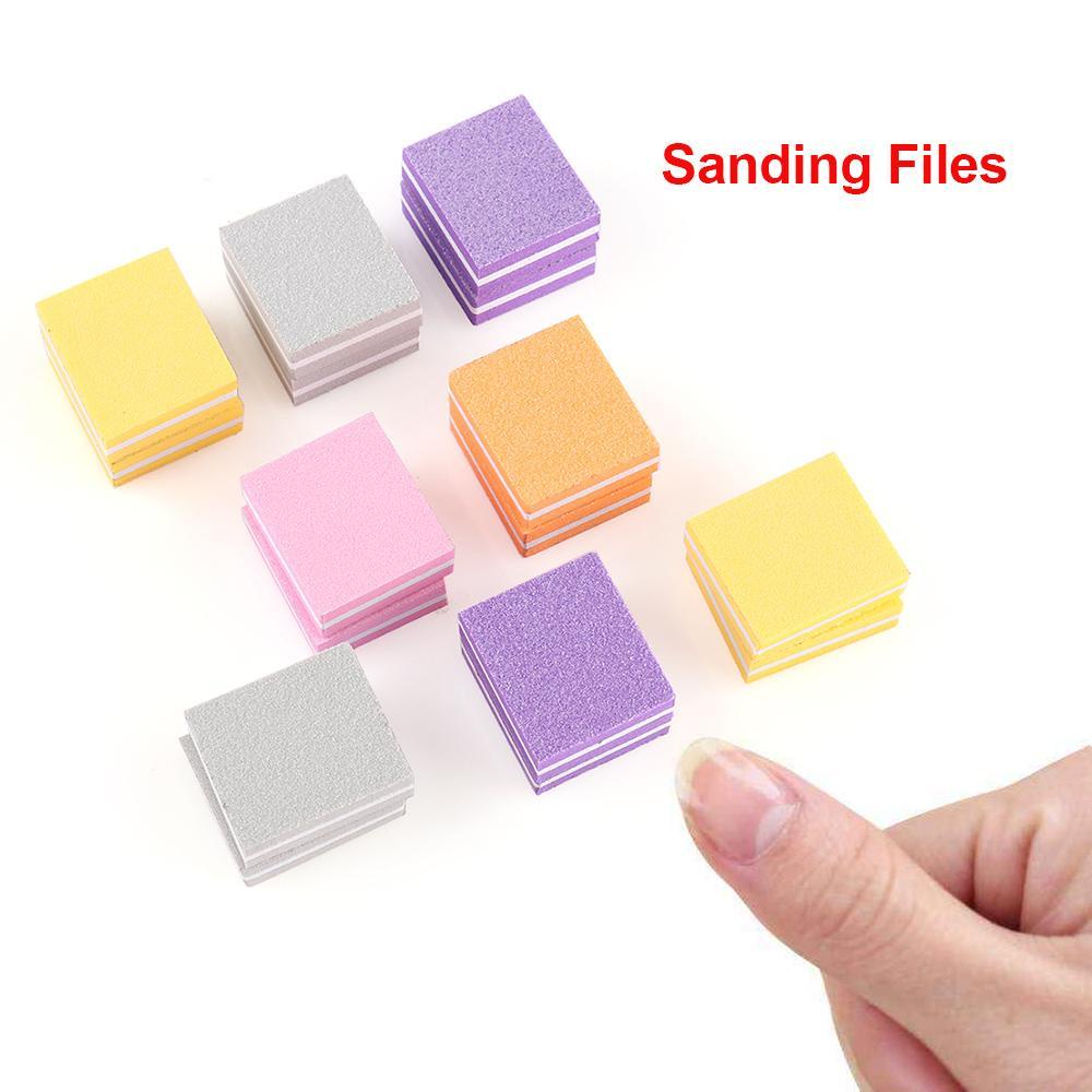 Set 1 5 / 10 / 20 Khối Đánh Bóng Móng Tay Làm Đẹp Tiện Dụng