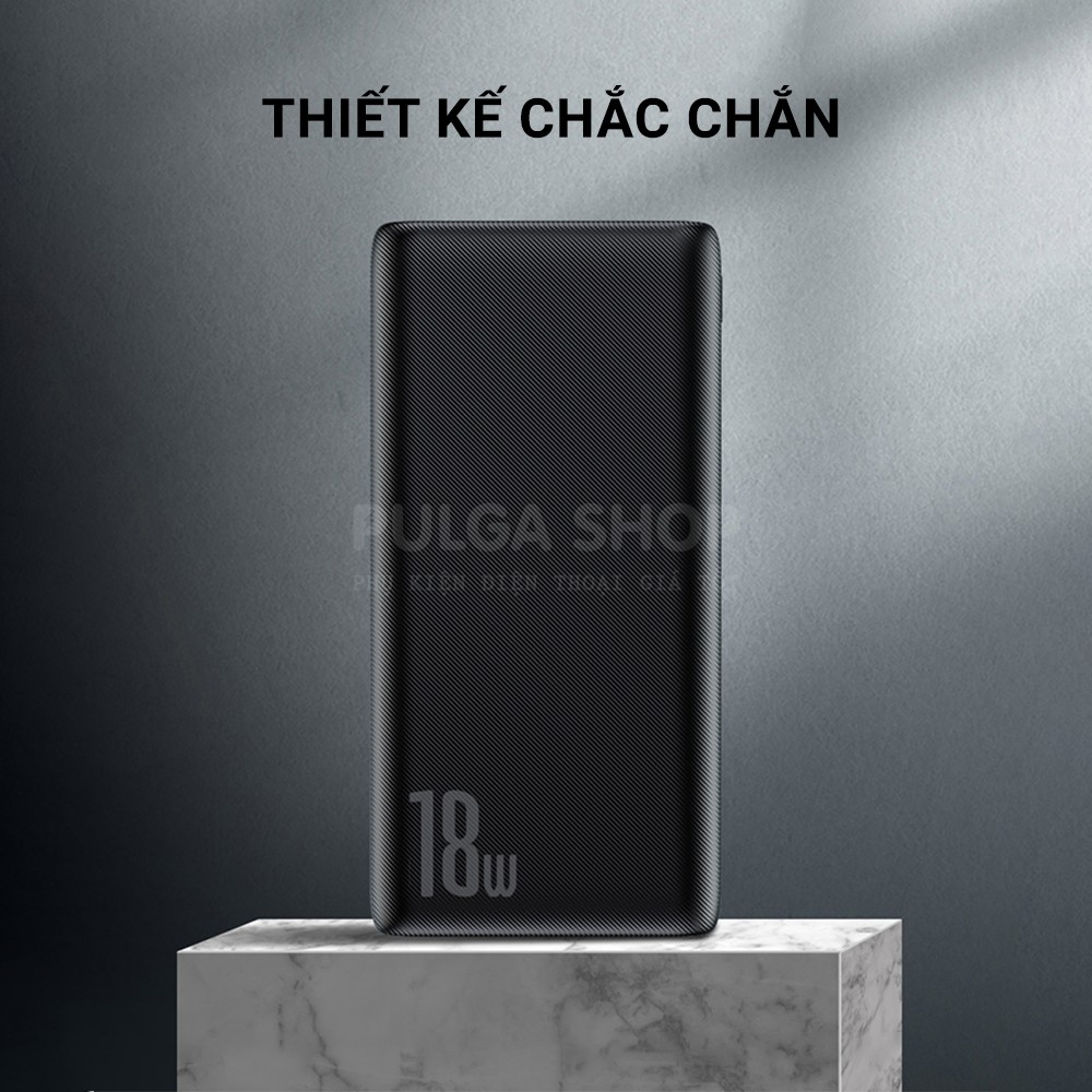 Sạc Dự Phòng Baseus 10000mAh Sạc Nhanh 18W Hỗ Trợ PD/QC3.0 Thiết Kế Nhỏ Gọn Cho Iphone Xiaomi Samsung Oppo Huawei Realme