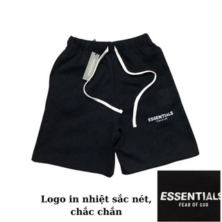 Quần short ESSENTIALS, quần đùi nam chất nỉ cotton cao cấp 3655 unisex kiểu dáng ulzzang