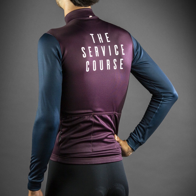 Áo Khoác Đạp Xe Dài Tay Màu Đen Giữ Ấm Thời Trang Mùa Đông Dành Cho Nam