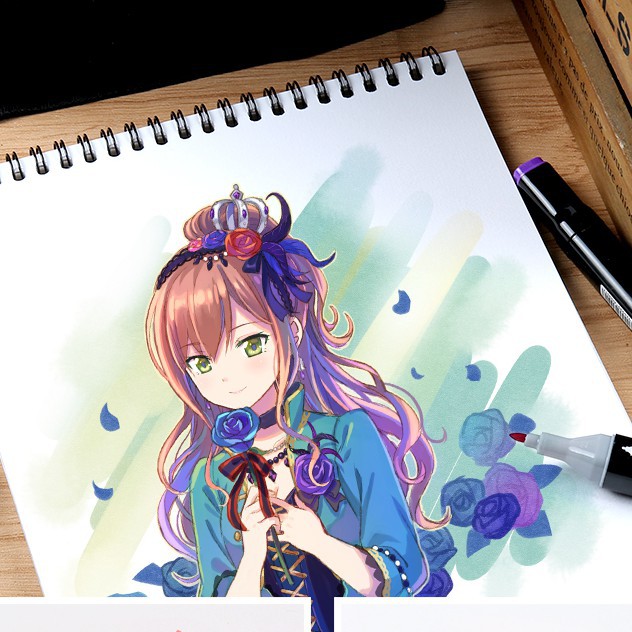 Bộ 20/30/48 Bút Marker Touch Phiên Bản Limited Vỏ Black Matte Chuyên Nghiệp Chính Hãng Lông Dạ 2 Đầu Màu Vẽ Anime Cool