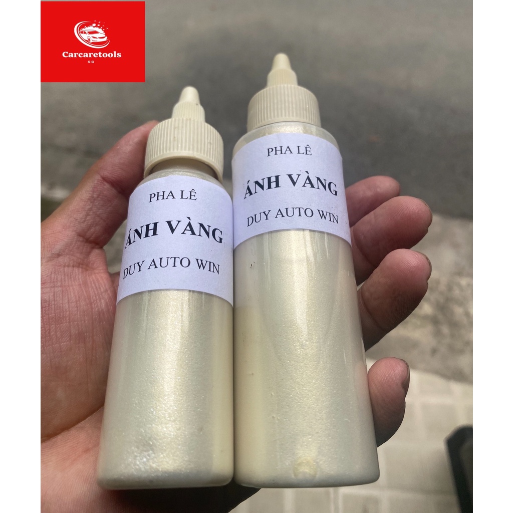 Pha lê vàng - Màu sơn xe máy đóng chai 100g và 50g