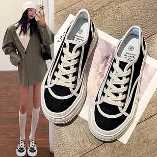 Giày Sneaker Nữ Ulzzang | Giày thể thao nữ Ulzzang đen trắng dễ phối đồ( ảnh thật ở cuối)