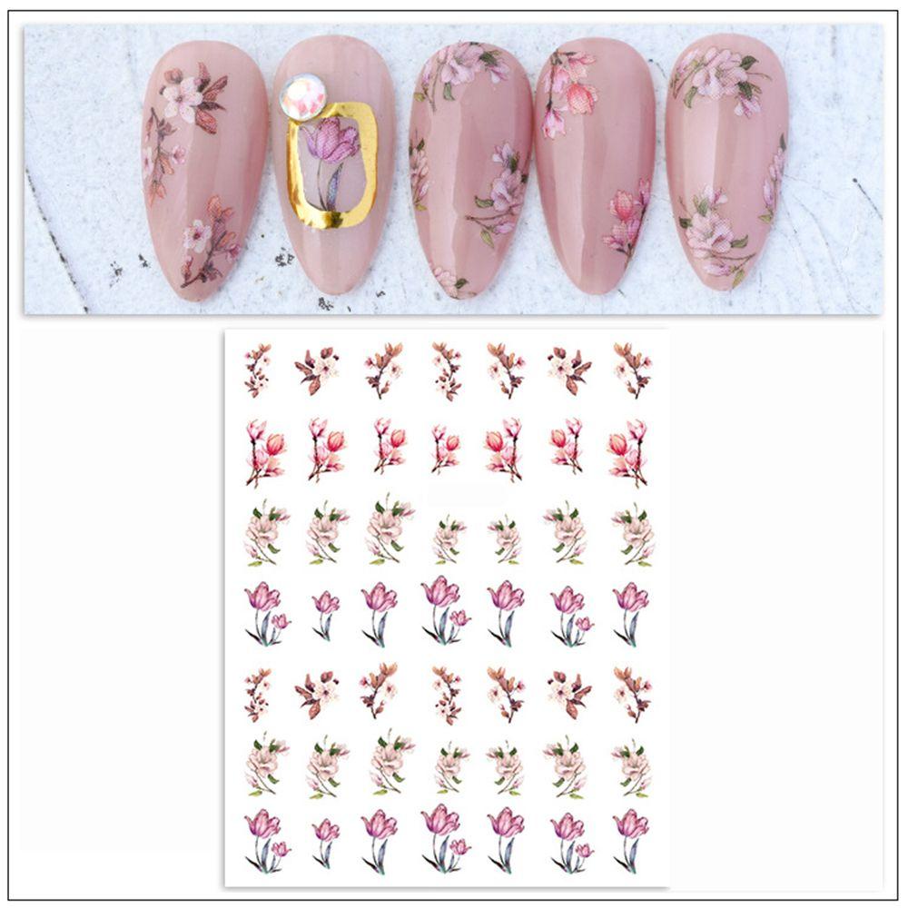 1 Tờ Nhãn Dán Trang Trí Móng Tay Nghệ Thuật Tự Dính