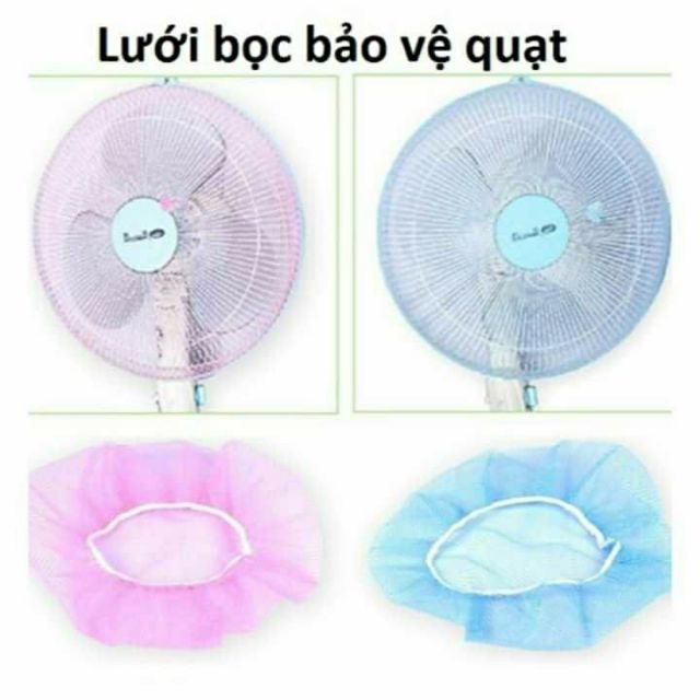 (Màu ngẫu nhiên) Lưới trùm quạt an toàn cho bé (đường kính 30 - 35cm)