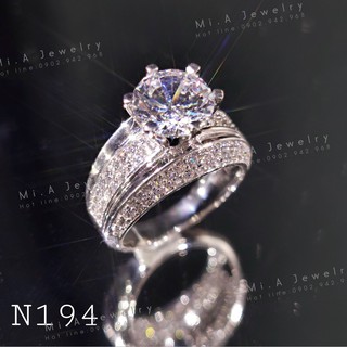 Nhẫn bạc ý italy s925 cao cấp xi kim mã n194