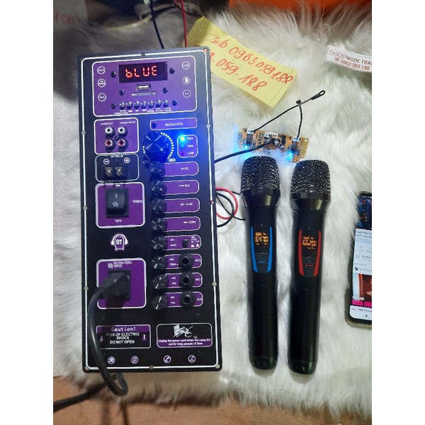 Mạch Loa Kéo Phiên Bản Chuyên Bass 30-40/ Coil 51 Củ 140 Cực Hay Kèm 2 Tay Micro Khômg Dây