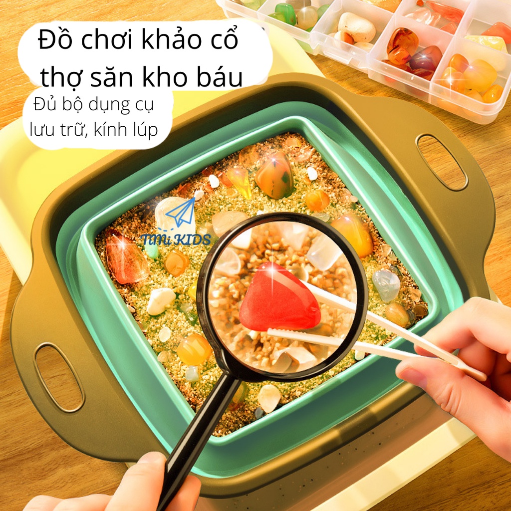 Bộ đồ chơi truy tìm kho báu khám phá khoa học cho bé trai và bé gái trọn bộ