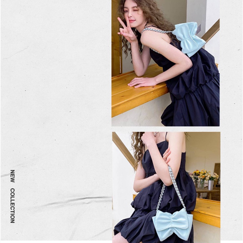 Hàng Mới Về Túi Đeo Vai Thiết Kế Nơ Thời Trang Mùa Xuân 2022 Dành Cho Nữ