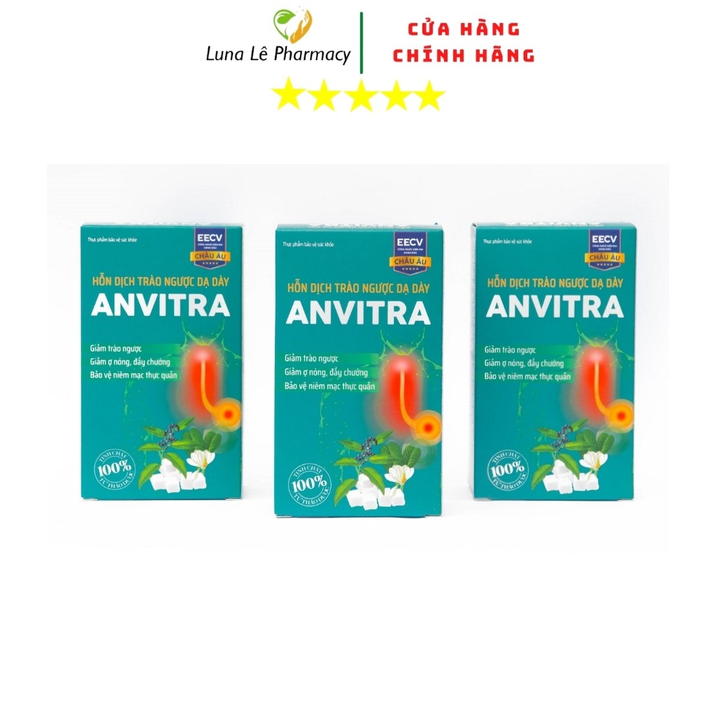 Anvitra Hỗn Dịch Giảm Acid Dạ Dày Và Trào Ngược Dạ Dày Thực Quản Hộp 15 Gói | BigBuy360 - bigbuy360.vn