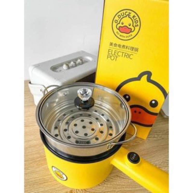 Nồi Chiên Ngập Dầu Mini Vịt Vàng Kèm Rổ Inox Cao Cấp