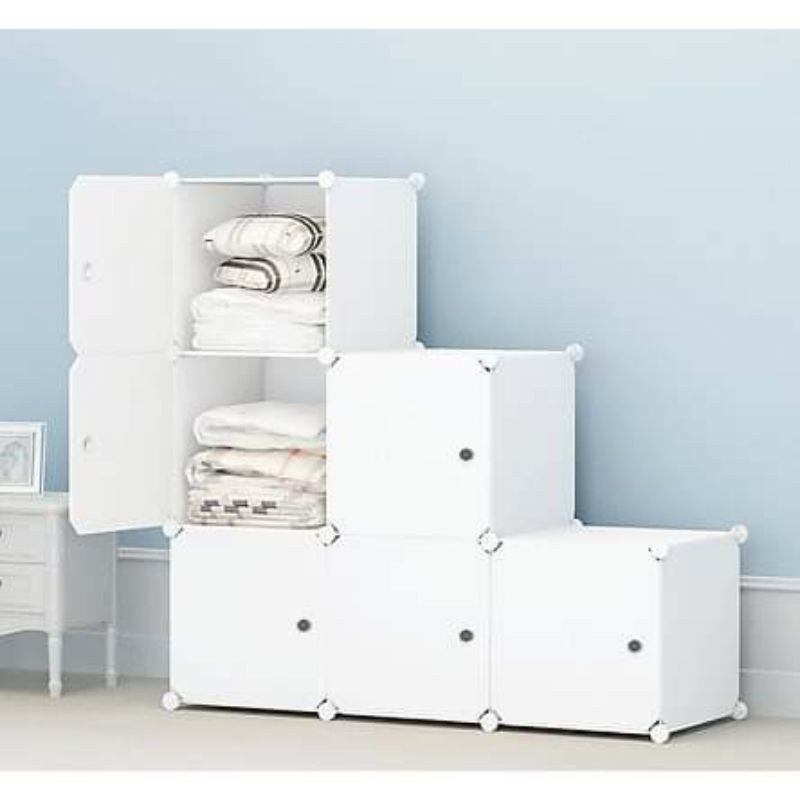 Tủ Nhựa Lắp Ghép Đa Năng Để Đồ 6Ô  - Bảo Hành 1 Năm