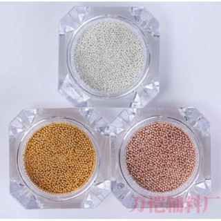 Hũ bi sắt vàng, bạc, đồng, đen, trắng trang trí móng size 1mm