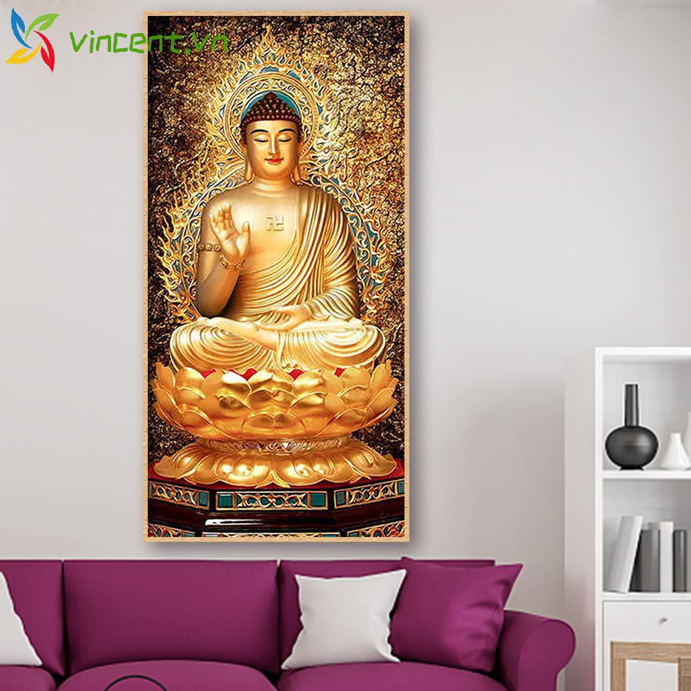 Bộ Tranh Đính Đá 5d Tự Làm Hình Phật Giáo