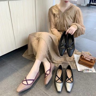 giày búp bê nữ mũi nhọn hàn quốc