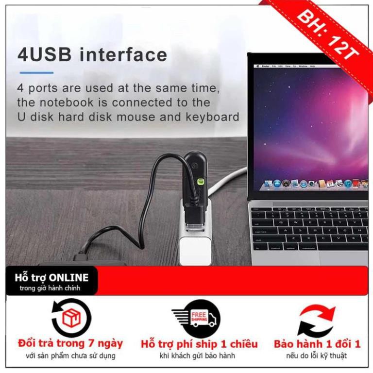 [BH12TH] Hub USB 4 cổng Hoco HB1 chính hãng