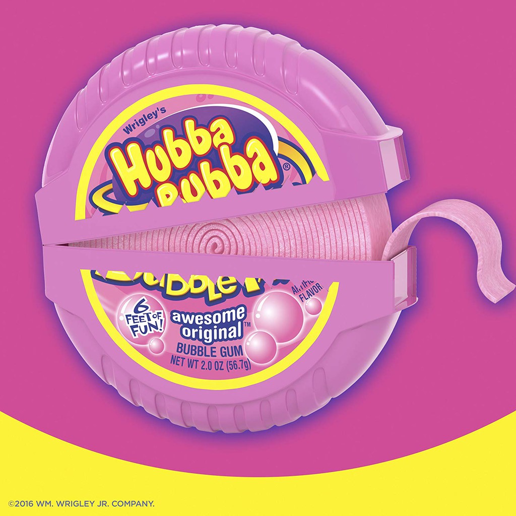 Kẹo cao su gum Hubba Bubba Bubble Gum Original Bubble Gum 56,7g (Mỹ)