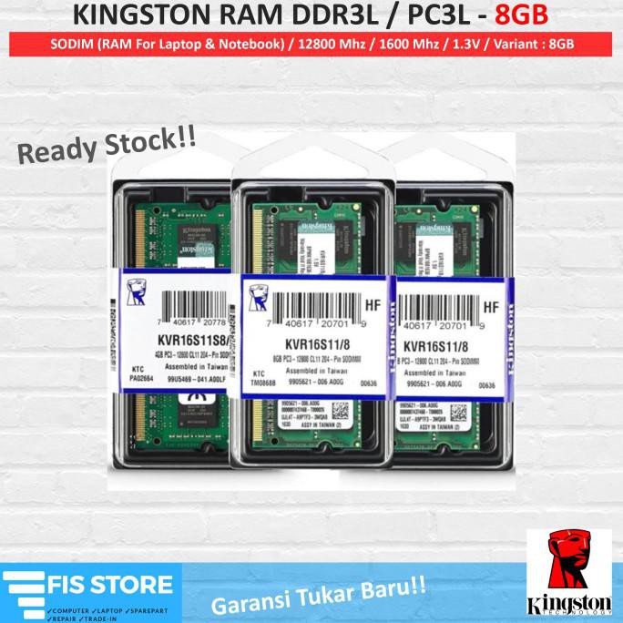 Laptop Kingston Ddr3L / Pc3L 4gb 8gb / Sodimm / Laptop Ram - 4gb 0512