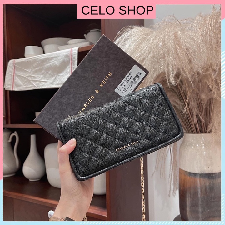 Túi xách nữ đeo chéo da xuất khẩu Celo Shop dây phối xích dành cho đi tiệc đi làm công sở