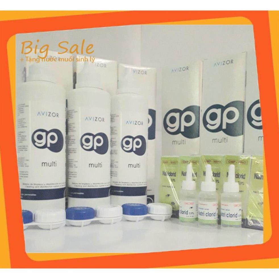 COMBO 3 chai nước ngâm kính áp tròng Avizor GP Multi  tặng 1 cây lấy Lens