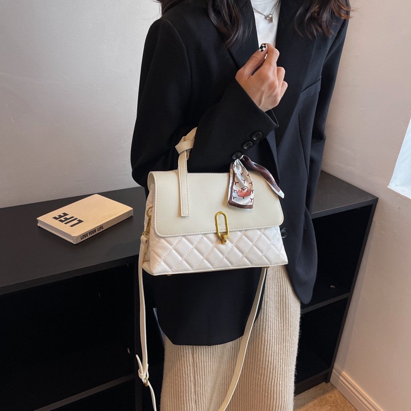 Túi Đeo Vai Bằng Lụa Sức Chứa Lớn Trang Trí Khăn Choàng Đơn Giản Dành Cho Bạn Nữ