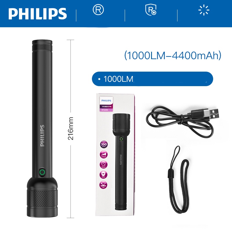Đèn pin siêu sáng chống nước philips đa năng tiện dụng-Sản phẩm chính hãng -Đèn pin cầm tay