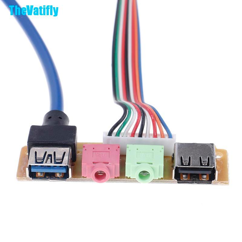 Dây Cáp Âm Thanh Usb 2.0 + 3.0 70cm Thay Thế Chuyên Dụng Cho Máy Tính