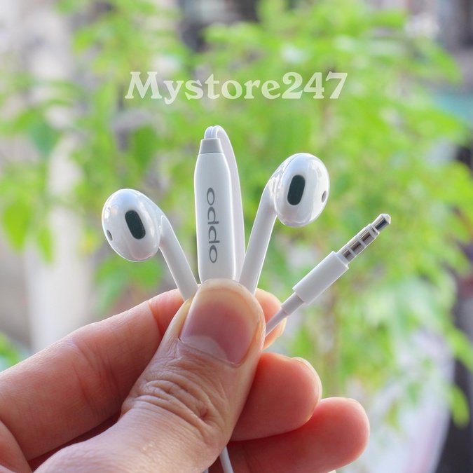 Tai Nghe Oppo Siêu Bass,Chuẩn Màng Loa Xanh,dùng cho máy chân 3.5mm, có mic Âm thanh lớn