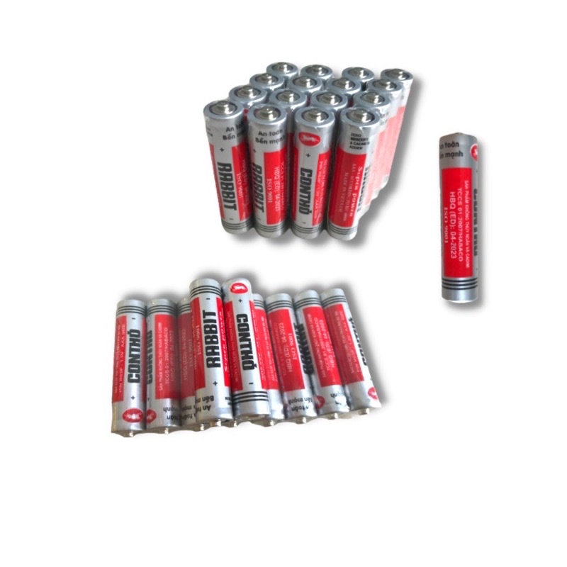 hộp 40 viên pin tiểu con thỏ aa 1,5v