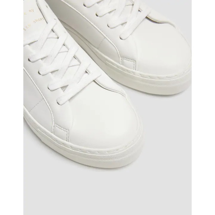 Giày Pull and Bear White urban trainers trắng - nâu