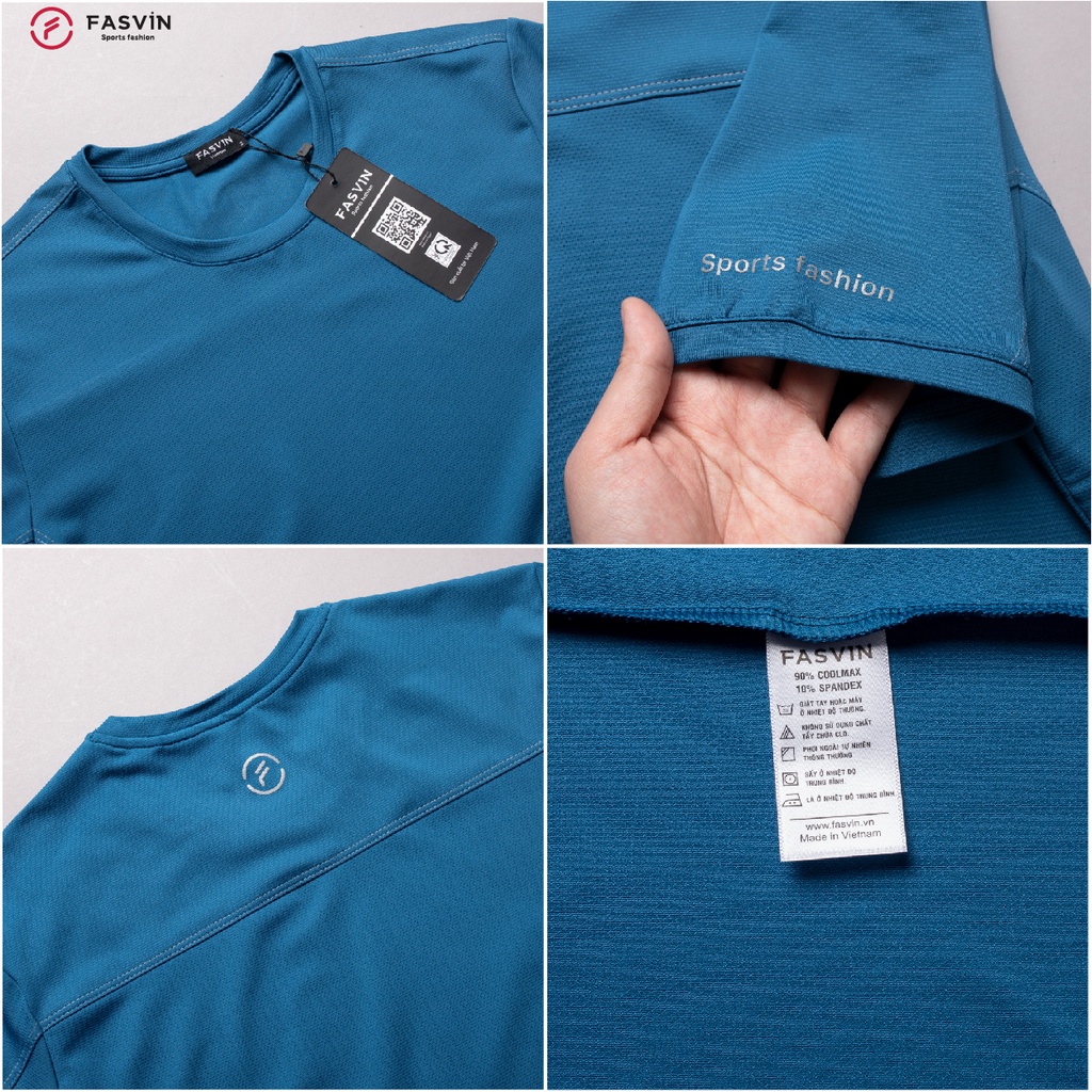 Bộ quần áo nam Fasvin AT22505.SG chất vải thun mềm mát co giãn phù hợp thể thao hay mặc nhà