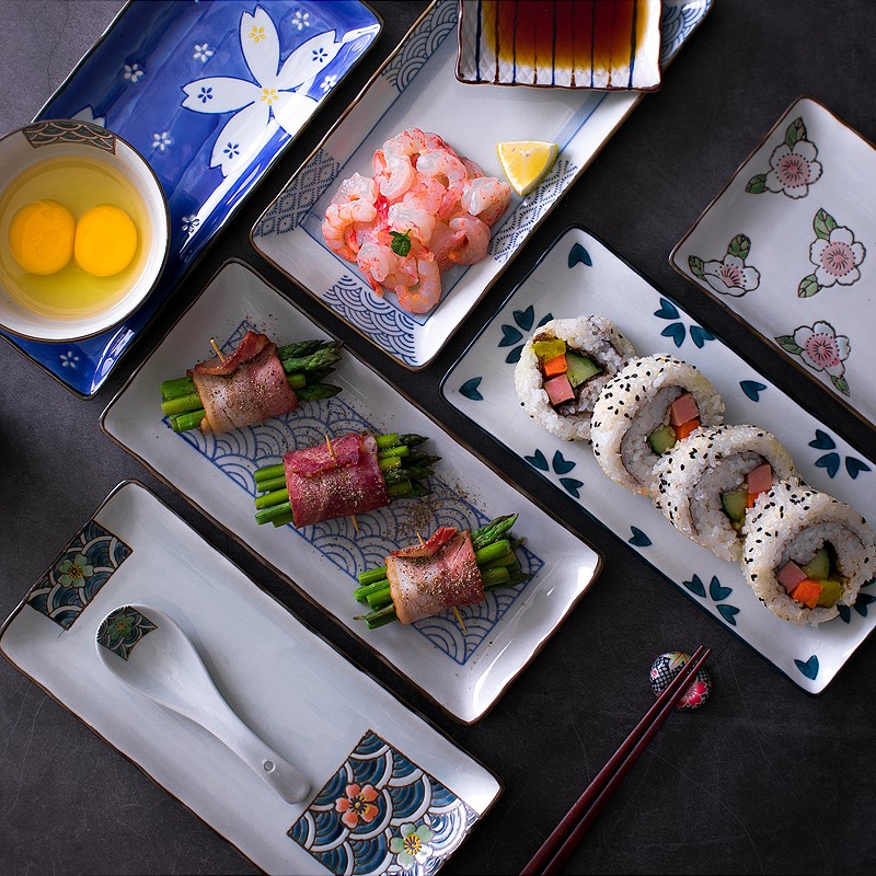 Đĩa Đựng Sushi Thiết Kế Sáng Tạo Phong Cách Nhật Bản