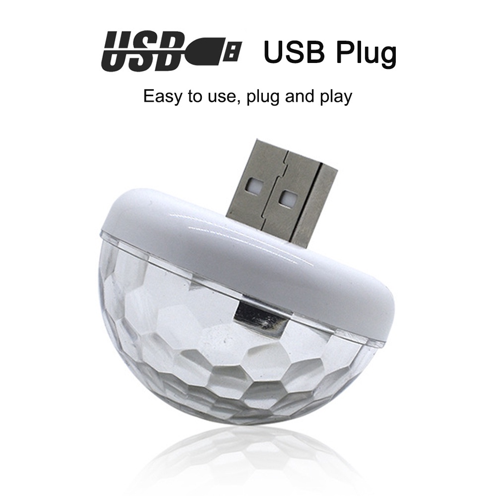 Đèn Led L17 Mini Nhiều Màu Sắc Gắn Xe Hơi Tiện Lợi