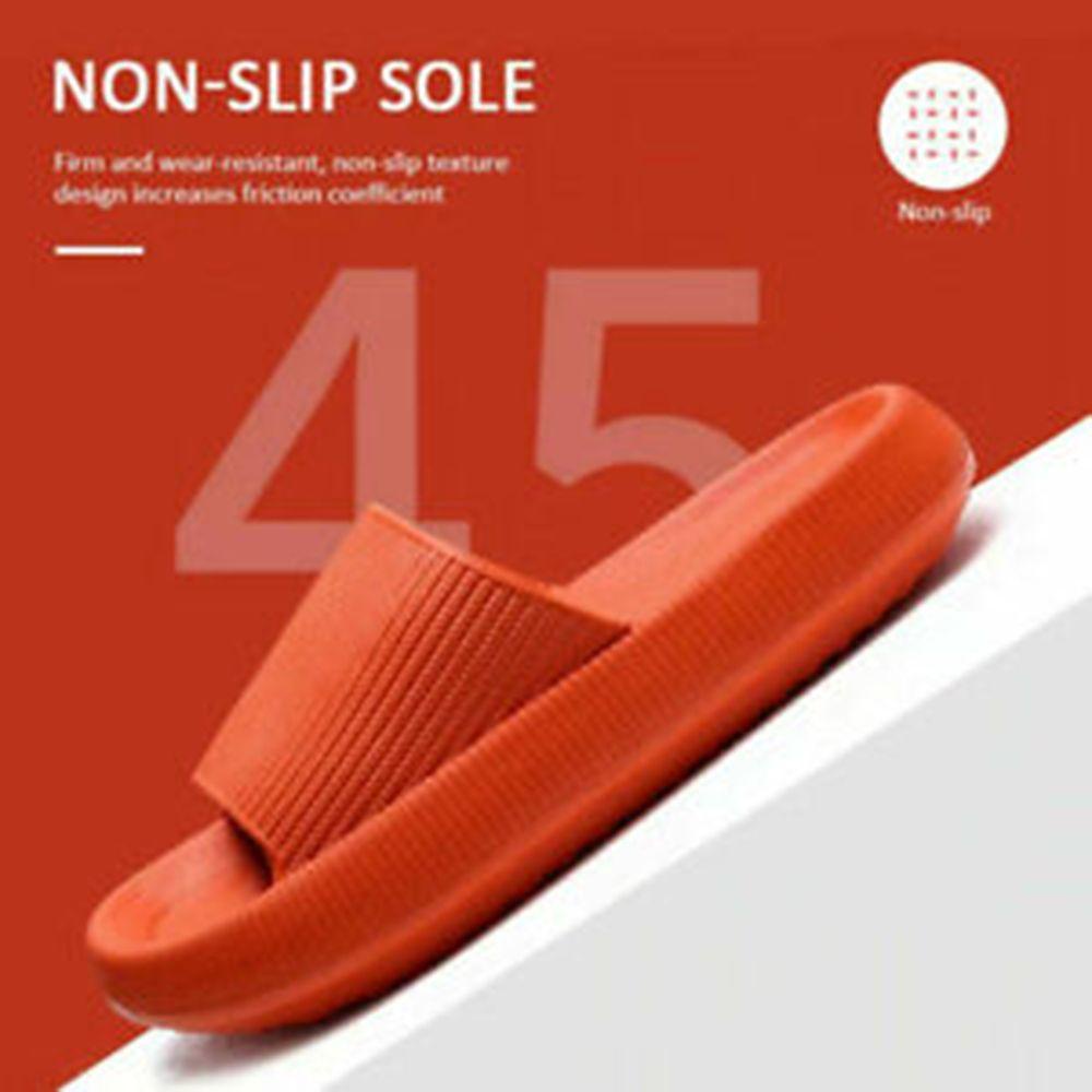 EUTUS Pillow Slides Sandals Comfortable Rubber EVA Anti-Slip Anti-slip Men Women Slippers