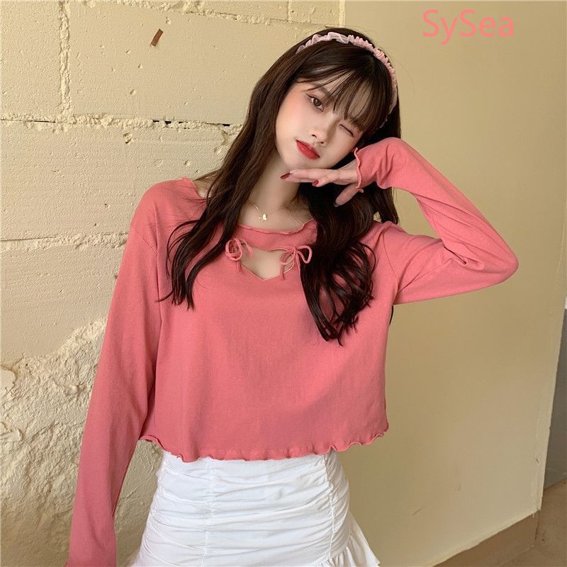 Áo Thun Tay Dài Dáng Rộng Thời Trang Mùa Thu Cho Phái Nữ