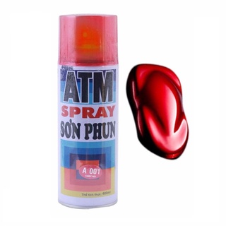 Sơn xịt xe máy màu đỏ candy atm a001