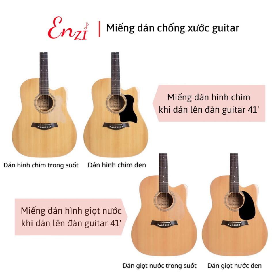 xả sốc Miếng dán chống trầy xước cho đàn guitar acoustic ghita classic Enzi ảnh thật