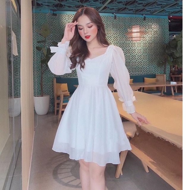 Đầm Dự Tiệc Nơ Tay Công Chúa