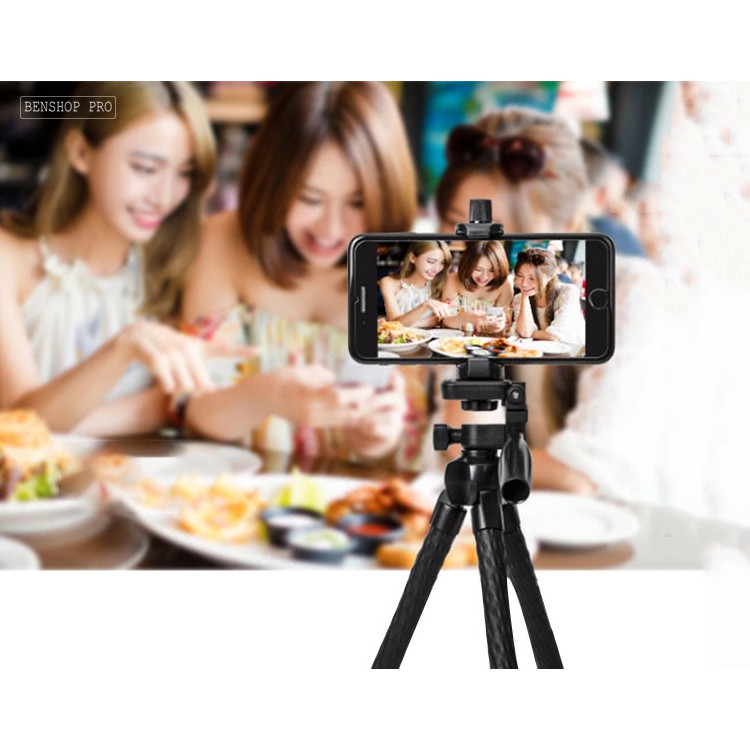 Chân đế tripod bạch tuộc cho điện thoại và máy ảnh Yunteng VCT-3280 (Tặng gá kẹp điện thoại)