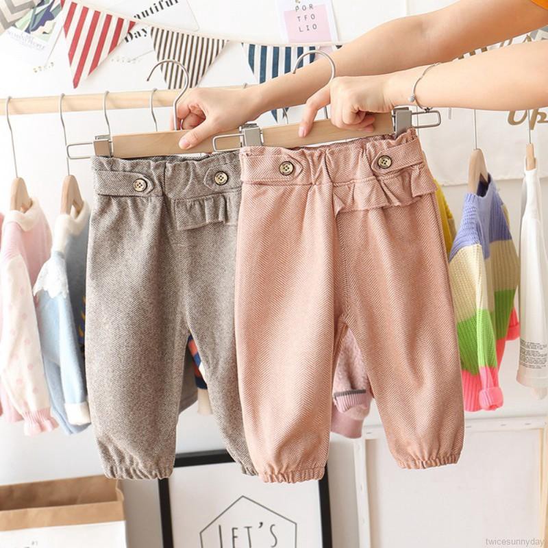 ☀ sunny ღ Baby Girls Cotton Elastic Waist Cartoon Design Bottom Leggings