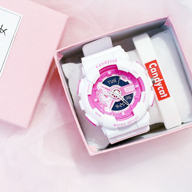 Đồng hồ thời trang nam nữ Candycat mẫu chạy kim giả điện tử S91 | BigBuy360 - bigbuy360.vn