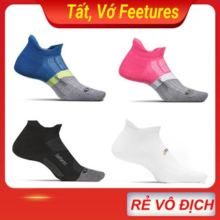 Tất vớ chạy bộ Feetures cổ ngắn ( SET 4 đôi ) thể thao nam nữ, hàng dệt kim xuất khẩu Mỹ