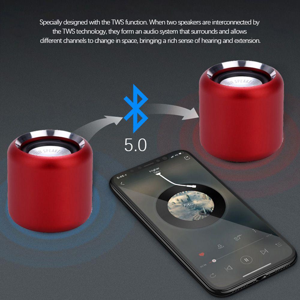 BEBETTERM Loa Bluetooth Không Dây Mini Bằng Kim Loại