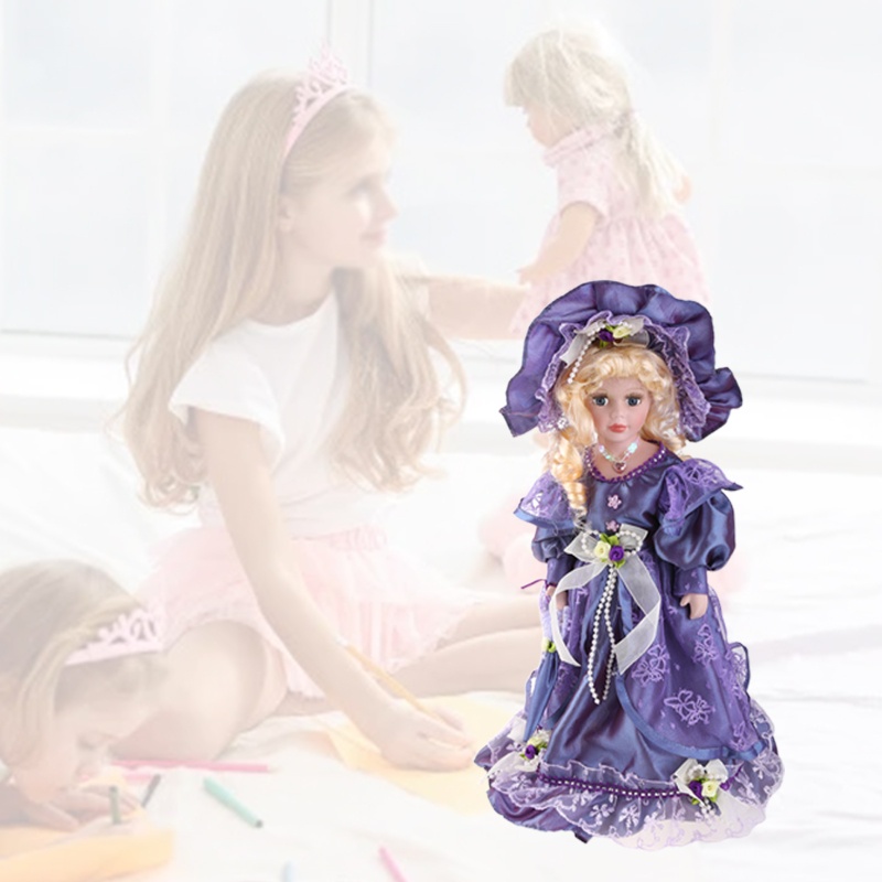 Búp Bê Victorian Đứng Kèm Giá Đỡ Độc Đáo Trang Trí Nhà Cửa / Văn Phòng /