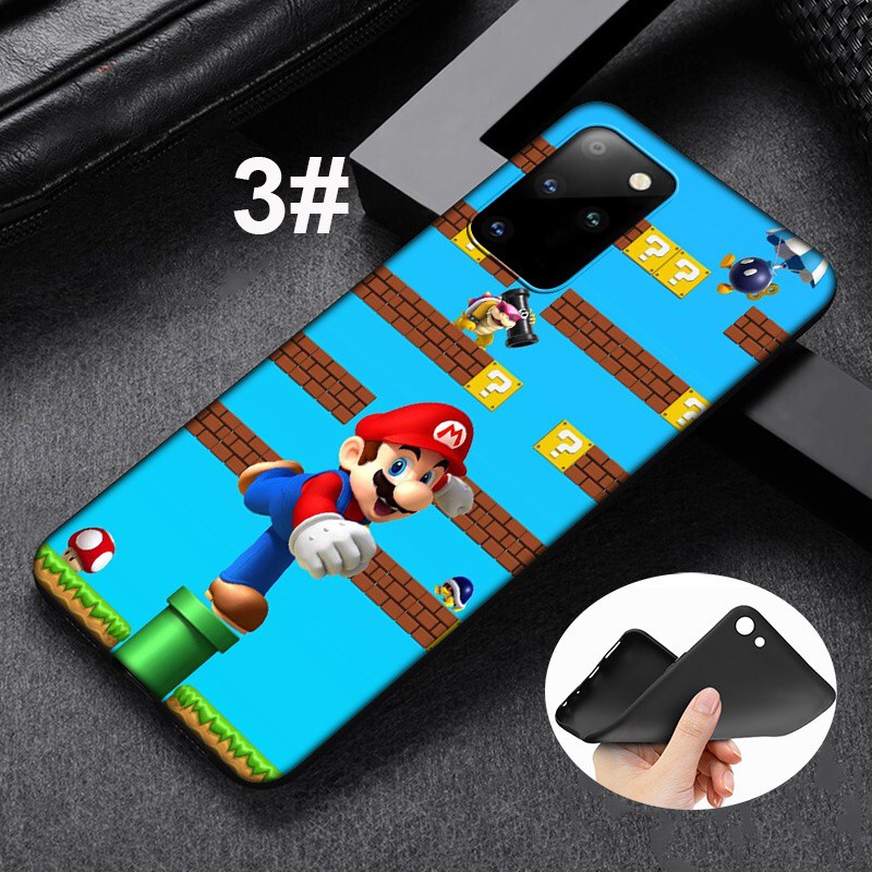 Samsung Galaxy S10 S9 S8 Plus S6 S7 Edge S10+ S9+ S8+ Soft Silicone Cover Phone Case Casing MD70 Super Mario