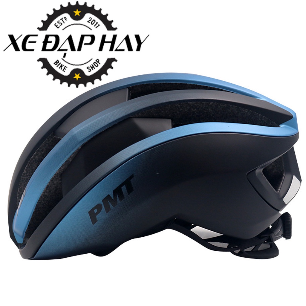 [Phụ kiện xe đạp cao cấp] Mũ Nón Bảo Hiểm Đạp Xe Thương Hiệu PMT PUDI | Màu Xanh Đen, SIZE M  54-58Cm