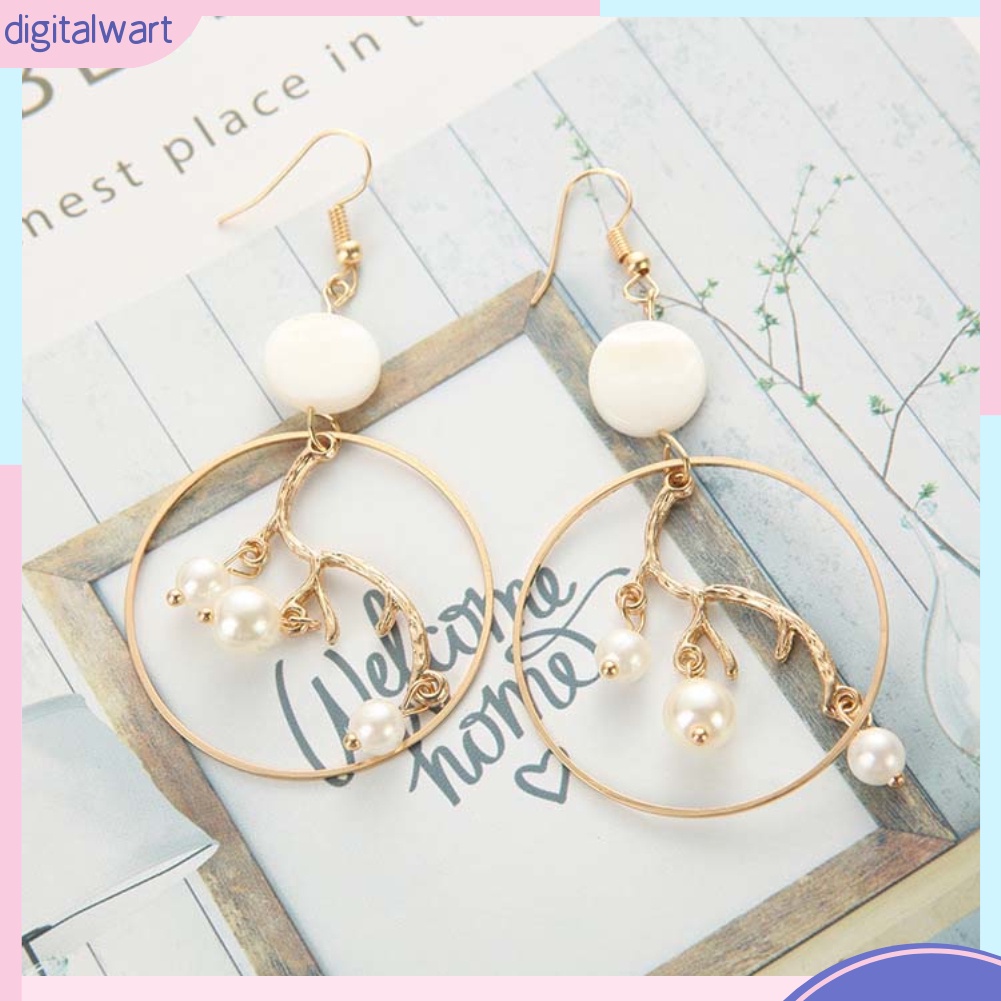 Khuyên Tai Nữ Trang Đính Ngọc Trai Thiết Kế Độc Đáo