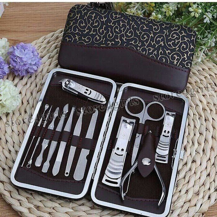 Bộ Làm Móng 12 Món Thép Cao Cấp Không Gỉ - Bộ Cắt Móng Tay SG11 đa năng Store4girls