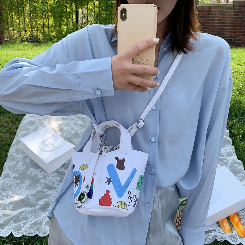 Túi Xách Da PU Đeo Chéo Thời Trang Dành Cho Nữ